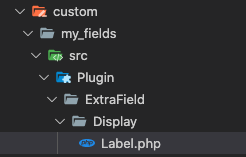 ExtraField module structure